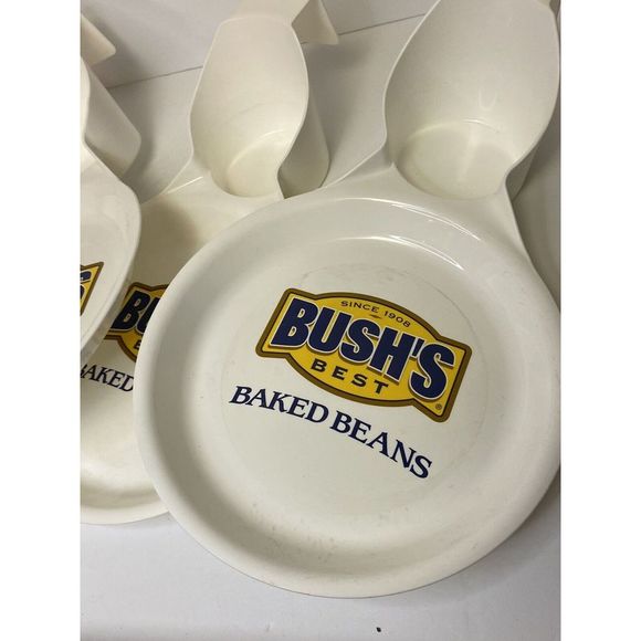Bush's BEST Baked Beans Drink N' Plate Lot (3) Very‎ Unique Advertising - Picture 4 of 10